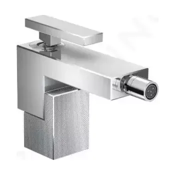 Axor Edge Bidetová baterie s výpustí, chrom/diamantový brus, 46211000