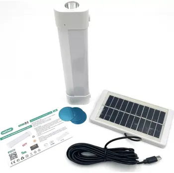 Svítilna VÝPRODEJ - LED USB solární kempingové světlo 15 LED (LED solární světlo)