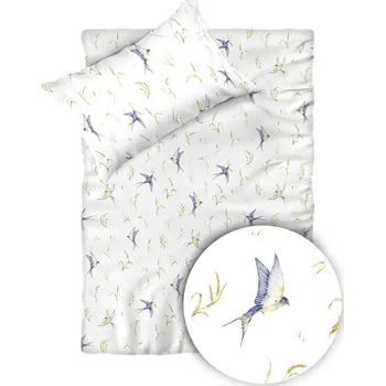 Povlečení DARRÉ Bavlněné povlečení do postýlky Vlaštovčí tanec Velikost: 100 x 135 + 45 x 65