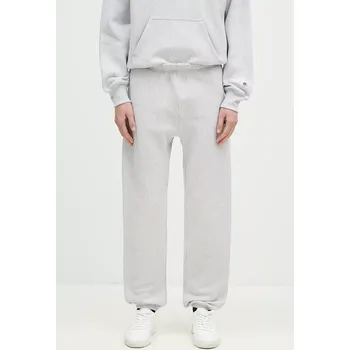 Tepláky Champion Elastic Cuff Pants šedá barva, hladké, 220709, L, 09X