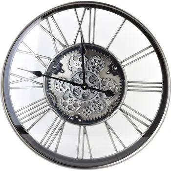 Hodiny Nástěnné hodiny RAMSEY MECHANISM 54 cm stříbrné