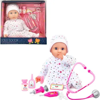 Panenka Dolls World - Panenka doktorka Dolly - 46 cm