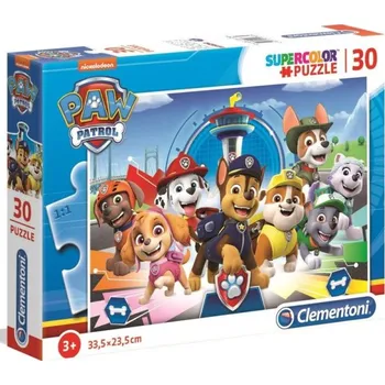 autíčko Clementoni - Puzzle Supercolor 30 Tlapková Patrola