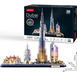 CubicFun - Puzzle 3D Dubai s LED světlem - 182 dílků