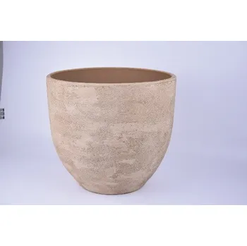 Obal na květináč keramický LISABON, pr.35x32cm, kamel|CAMEL|Ego Dekor