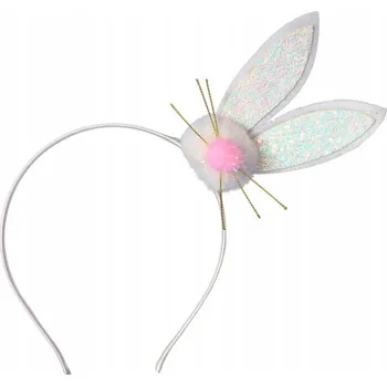 Čelenka ČELENKA SE ZAJÍCEM BÍLÁ VELIKONOČNÍ ČELENKA ČELENKA