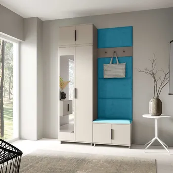 Předsíňová stěna Předsíňová stěna Bianco 4 - U/6 Barva panelů: Modrá - Trinity 13