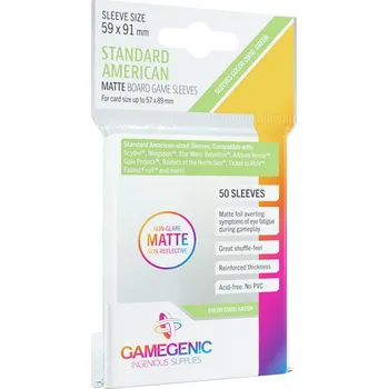 Karetní hra Gamegenic: Boardgame Sleeves MATTE Standard American 59x91 mm