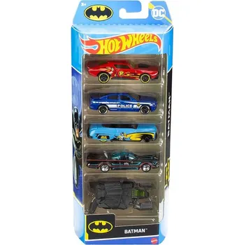 autíčko Hot Wheels autíčka DC Batman 5 ks