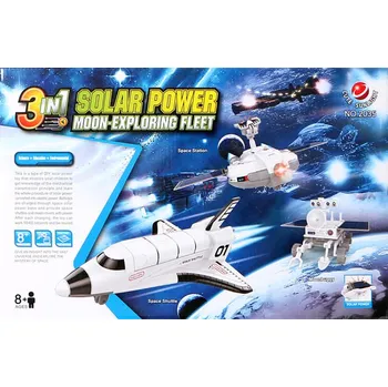 Dětské elektrovozidlo 3v1 solární průzkumná flotila