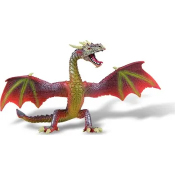 Figurka Bullyland 75591 - Drak červený