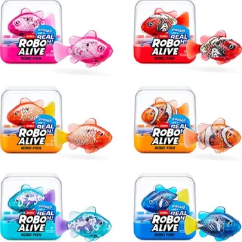 autíčko ZURU ROBO ALIVE ROBO RYBA S2 6 druhů
