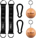 Závěsný systém GymBeam GRIP BALLS UNI Černá, Hnědá