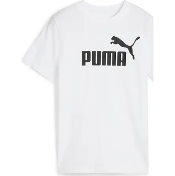 Dětské Tričko s krátkým rukávem PUMA ESS NO. 1 LOGO TEE B 68490602 – Bílá 176