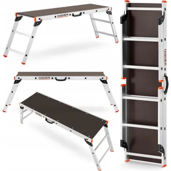 Žebřík Plošina hliníková pracovní plošina HIGHER 2,60 m