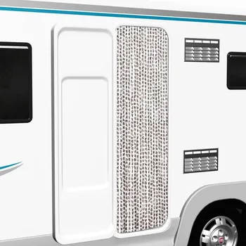 Síť proti hmyzu vidaXL Závěs proti hmyzu 56 x 185 cm žinylka [284276] Barva: Taupe a bílá