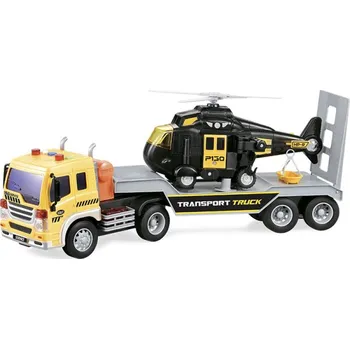 autíčko CITY SERVICE CAR - 1:16 Tahač s návěsem a vrtulníkem 571C