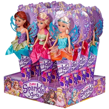 Panenka Sparkle Girlz - Víla s křídli v kornoutku