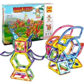 ostatní stavebnice Magnetická stavebnice 89 ks