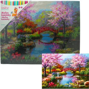 omalovánky Diamantové malování - Jarní zahrada 40 x 50 cm