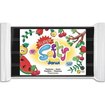 Modelovací hmota Modelovací hmota - Super Softy - 350g - Černá - Francouzská Ja