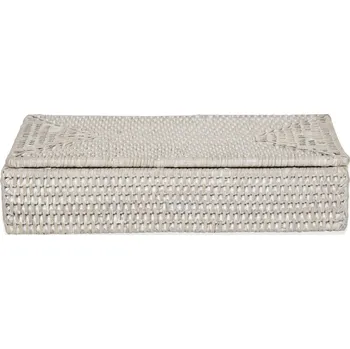 Úložný box Decor Walther, Univerzální úložní box Basket ratanový s víkem světle béžový - Formadore