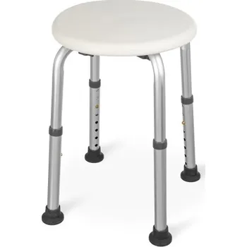 Toaletní křeslo Kulaté sprchové křeslo s beznástrojovým instalačním systémem - model TGR-R KP-O 3432