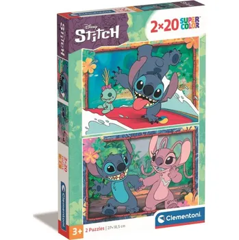 Puzzle Clementoni - Puzzle 2x20 Disney Stitch