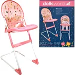 Dolls World - Skládací jídelní židlička pro panenky 56 cm