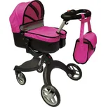 Kočárek hluboký - růžovo/šedý