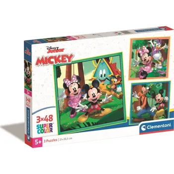 Puzzle Clementoni - Puzzle 3x48 Square Mickey a přátelé