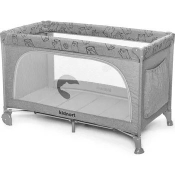 Dětská postýlka Kidnort Cestovní postýlka Ihalig Světle šedá