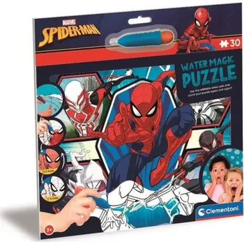 Puzzle Clementoni - Puzzle s malováním vodou Water Magic: Spider-Man 30 dílků