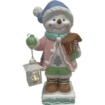 Party dekorace Dekorace Sněhulák s lucerničkou