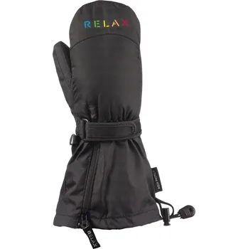 Dětské lyžařské rukavice Relax PUZZYTO - černá / 6Y