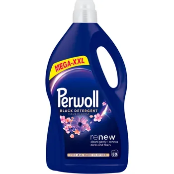 Prací gel Perwoll prací gel Mega XXL Renew Dark Bloom 80 praní, 4000 ml