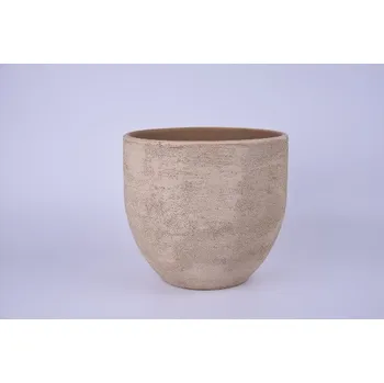 Květináč Obal na květináč keramický LISABON, pr.20x18cm, kamel|CAMEL|Ego Dekor