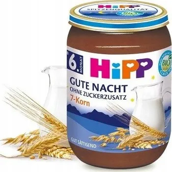 Dětská výživa HIPP BIO KAŠE NA NOC 7 OBILOVIN 6m BEZ CUKRU VEČEŘE