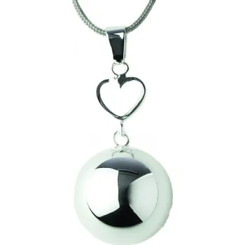 Přívěsek Bola Těhotenská rolnička FANTASY Silver heart