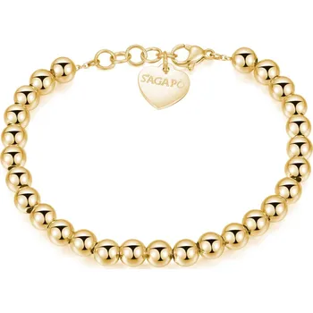 Náramek S'Agapõ Pozlacený korálkový náramek Happy SHAC31 + 2 měsíce na vrácení zboží