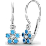 Dětské náušnice z bílého zlata KVĚTINA