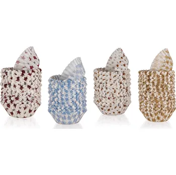 Jednorázové nádobí košíček cukrářský 3x2,1cm papírový (200ks) XMASS mix BANQUET