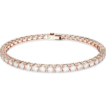 Náramek Swarovski Nadčasový pozlacený náramek se zirkony Matrix Tennis 5657661 17,5 cm + 2 měsíce na vrácení zboží