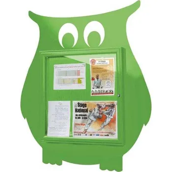 Informační tabulka Venkovní vitrína Sova 6 x A4, zelená + doprava zdarma