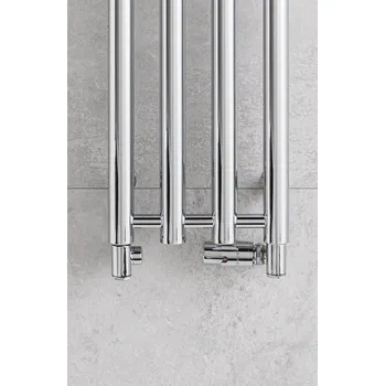 Stavebniny P.M.H. Ventil INTER s termostatickou hlavicí Levý Kartáčovaná nerez INTER-LSS