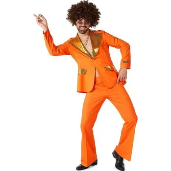 Karnevalový kostým Opposuits - Oranžový oblek Disko - Suitmeister - S