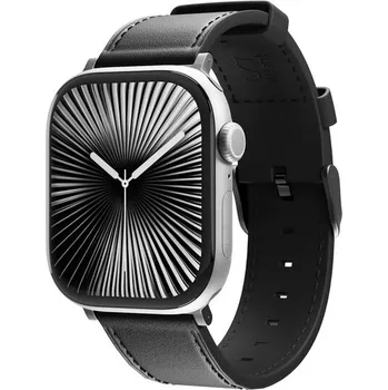 Chytré hodinky iWant Watch řemínek Leather pro Apple Watch 42/41/40/38mm černá Černá