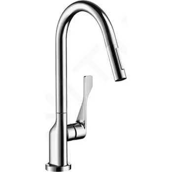 Vodovodní baterie Axor Citterio Dřezová baterie s výsuvnou sprškou, chrom, 39835000