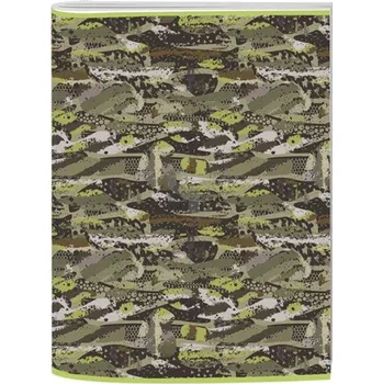 Sešit Školní sešit 564 A5 s barevným potiskem plastové desky bezdřevý linkovaný Army 1524106