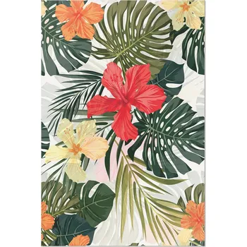 Koberec Koberec do Kuchyně Rozměr: 80x120 cm Tropické listy monstery a květiny